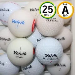 Aランク厳選 VOLVIK 混合 25球 傷ほぼなし・高品質 ロストボール 送料無料 25個 ホワイト 良品 ボルビック sntのサムネイル
