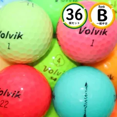 コスパ重視 VOLVIK 混合 36球 Bランク 安定した使いやすさ ロストボール 送料無料のサムネイル