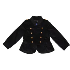 GAP ギャップ 3歳用 女の子用黒コーデュロイゴールドボタン付きジャケット お出かけアウター ブレザーのサムネイル