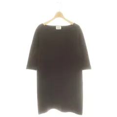 ルージュヴィフ Rouge vif ニットワンピース 膝丈 七分袖 ダークブラウン /MI ■OS ■SHのサムネイル