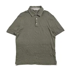 リネン100% イタリア製 Ermenegildo Zegna エルメネジルドゼニア 半袖 ポロシャツ M/50/カーキ系 メンズのサムネイル