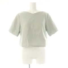 ルルウィルビー Loulou Willoughby 24AW ビーバープルオーバーブラウス 半袖 Vネック 2 緑 グリーン /AT ■OSのサムネイル