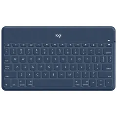 ロジクール KEYS TO GO ワイヤレス Bluetooth キーボード iK1042CB US配列 薄型 6mm 軽量 180g ワイヤレスキーボード iPhone iPad Apple TV  [クラシックブルー(2年保証)] [KEYS TO GO]