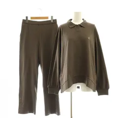 フートウキョウ Foo 23AW セットアップ オーガニックコットンスウェット カットソー イージーパンツ M ブラウン /DO ■OS ■SH