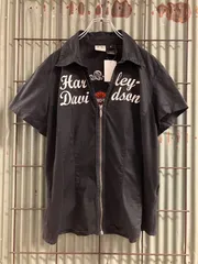 Old HARLEY-DAVIDSON Print S/S Shirt ハーレーダビッドソン　プリント半袖シャツ　Tシャツ　ロンT アメカジ　y2K 古着　Vintage ビンテージ　ヴィンテージのサムネイル