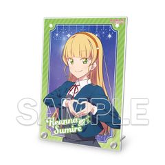 [신품] [러브라이브! 슈퍼스타!!]아크릴 플레이트 Ver.heartmark 헤이안명 스미레 사가