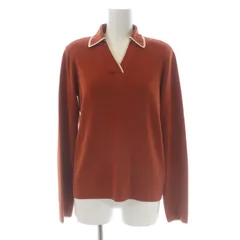 フォクシー FOXEY フCaramel Ribbon ニット セーター ニットシャツ 長袖 38 テラコッタ 40180 /DF ■OSのサムネイル