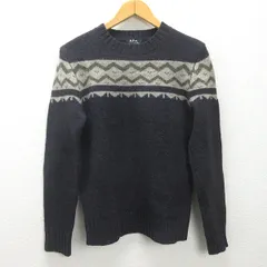 g■アーペーセー/A.P.C. ウールニットセーター【XS】灰系/men's/33【中古】■のサムネイル