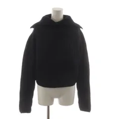カルヴェン CARVEN タグ付き ニット セーター ウール S 紺 ネイビー 長袖 タートルネック /RRのサムネイル