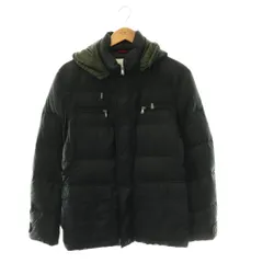 ブルネロクチネリ BRUNELLO CUCINELLI ナイロン フーデッド ダウンジャケット XS ブラック カーキ /ES ■OS ■ADのサムネイル