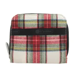 レスポートサック LesportSAC 財布 赤 レッド 緑 グリーン チェック柄 ラウンドジップ /CK57 ■GY58のサムネイル
