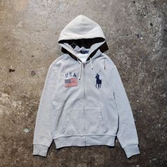 Polo Ralph Lauren ビッグポニー ジップパーカー 星条旗 ポロラルフ