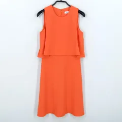 Calvin Klein レディース 夏 ノースリーブ ミニ ONE PIECE オレンジP (HU44690)のサムネイル