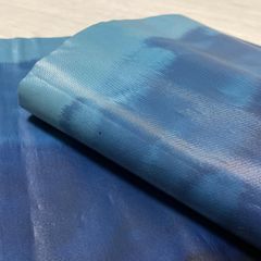 正絹紗　名古屋帯　スカイブルー　グラデーション　夏帯　透け感涼しげ⭐︎ 正絹紗 名古屋帯 スカイブルー グラデーション 夏帯 透け感涼しげ