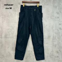 rehacer レアセル M ネイビー パンツ ボトムス ズボン テーパード クロップド アンクル チノパン スラックス ワーク コットン 綿 100 日本製 メイドインジャパン カジュアル 紺色 紺 無地  ★ ■■のサムネイル
