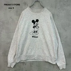 FREAK'S STORE フリークスストア S グレー ディズニーコラボ ミッキーマウス キャラクター プリント スウェット トレーナー プルオーバー 長袖 クルーネック 裏起毛 霜降り ★ ■◇ ★ ◇■ ★ ◆■
