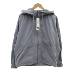ユニクロ UNIQLO U タグ付き 25SS フーデッド ブルゾン ジャケット ジップアップ Ｓ グレー /MG