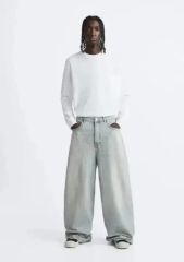ZARA ザラ オーバーダイ バギー デニムパンツ EU40 JP31完売品 - メルカリ