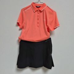 新品タグ付き TMG配色ラップスカート ゴルフウェア M 可愛い - メルカリ