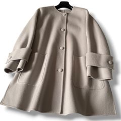 MaxMara ヘレーネ ピュアウール ダブルフェイス ケープ Mサイズ - メルカリ