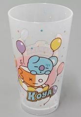 [중고] 머그컵·탕만 KOYA(아르엠) 클리어 텀블러 [이치반 복권 BT21 VAN PARK] D상