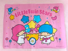 希少【昭和レトロ】リトルツインスターズ 　ランチョンマット5枚セット リトルツインスターズ ランチクロス 風呂敷 クロス キャラクター その他