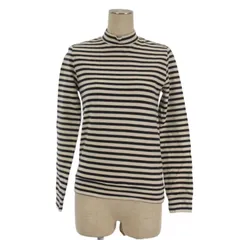 アーペーセー A.P.C. ボーダー カットソー 長袖 ネイビー S ■GY12のサムネイル