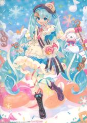 [중고] 포스터 눈 미쿠 올스타즈 A4 클리어 포스터 눈 미쿠 2026 [이치 반 쿠지 눈 미쿠 ~ SNOW MIKU ALL STARS ~] S 상