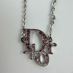 中古】Christian Dior クリスチャン ディオール ロゴ ラインストーン