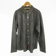 アナクロノーム anachronorm 2 シャンブレーシャツ 長袖 ワーク インディゴ ネイビー コットン トップス 日本製のサムネイル