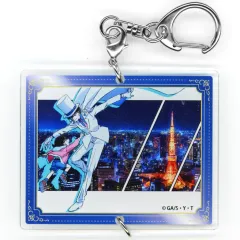 【中古】キーホルダー 怪盗キッド＆江戸川コナン 「名探偵コナンランド 連結アクリルキーホルダー TVアニメオープニング＆エンディングver」
