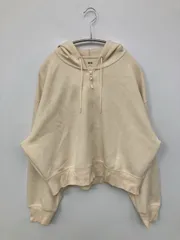 UNIQLO ユニクロ パーカー XL ベージュ コットン 無地 ジップアップ 長袖 メンズ レディース