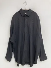 MAISON SPECIAL メゾンスペシャル シャツ/ブラウス 01 ブラック 無地 ロング丈 長袖 レギュラーカラー メンズのサムネイル