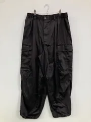 MONO-MART モノマート カーゴパンツ XL ブラック フルレングス 無地 ワイド・ルーズ ウエストゴム・紐 レギュラー メンズのサムネイル