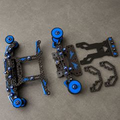 ミニ四駆 フロント2軸AT左右独立スラダン リアCCアンカー フルカーボン