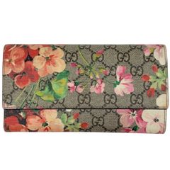 ✨美品✨】グッチ ブルームス ロングフラップウォレット ベージュ 