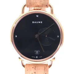 【美品】BAUME＆MERCIER ボーム＆メルシー／ボーム 65850／クォーツ／ステンレス／ゴールド・ブラックのサムネイル