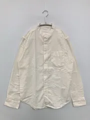 UNFIT シャツ/ブラウス アイボリー スタンドカラー 長袖 無地 コットン ミドル丈 メンズのサムネイル