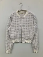 titty&Co. ティティーアンドコー ブルゾン F ホワイト ナイロン コットン チェック柄 ショート丈 フードなし ジップアップ レディースのサムネイル