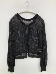 GORGE ジョージ カーディガン/ボレロ F ブラック ナイロン 無地 ショート丈 長袖 レディース