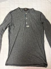 RRL ダブルアールエル ヘンリーネックT ダークグレー - メルカリ