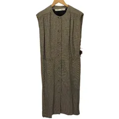 コムデギャルソン COMME des GARCONS 70S レーヨン100% 千鳥格子柄 ノースリーブワンピース レディース 表記無 のサムネイル