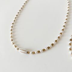 30-2.淡水パール(ベビーパール)のチョーカーネックレス 35cm 