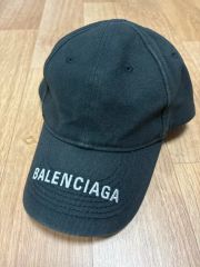 バレンシアガ PS5 キャップ 刺繍 イタリア製 ブラック L 59cm コラボ