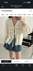 OLUN】shirring frill top/シャーリングフリルトップス - メルカリ