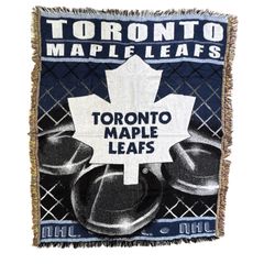 希少】NHL トロント・メイプルリーフス vintageラグマット USA製 