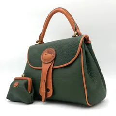 ドゥーニーアンドバーク DOONEY&BOURKE ハンドバッグ ポーチ付 レザー 緑のサムネイル