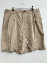 TOMMY HILFIGER トミーヒルフィガー チノパンツ 36 ベージュ コットン ハーフ・ひざ丈 ショート・ひざ上丈 無地 ワンポイント スタンダード レギュラー メンズ