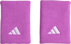 アディダス adidas テニス リストバンド L メンズ レディース 男性 女性 吸湿 吸収力 薄手 ロゴ 刺繍 汗拭き 手首 ソフト 夏 試合 練習 部活動 クラブ活動 サークル スクール  EVJ49 IY0765 パープルバースト/パ