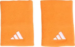 アディダス adidas テニス リストバンド L メンズ レディース 男性 女性 吸湿 吸収力 薄手 ロゴ 刺繍 汗拭き 手首 ソフト 夏 試合 練習 部活動 クラブ活動 サークル スクール  EVJ49 KH1095 ピュアオレンジ/ホワ